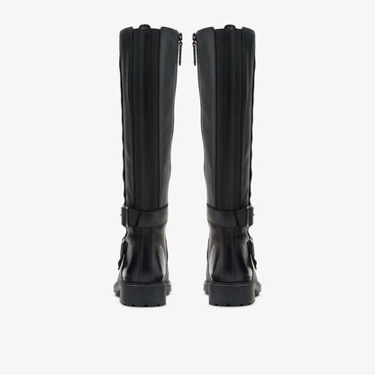 Clarks Women Orinoco2 Tall Black Leather