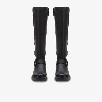 Clarks Women Orinoco2 Tall Black Leather