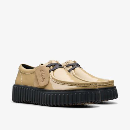 Clarks Women Torhill Bee Beige Patent