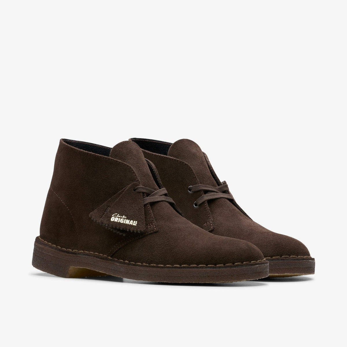 Clarks Men Desert Boot Brown Suede