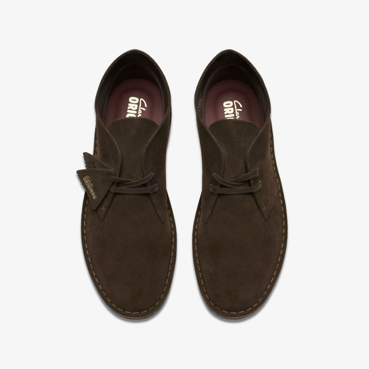 Clarks Men Desert Boot Brown Suede