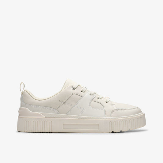 Clarks Kids Oslo Shine Youth White
