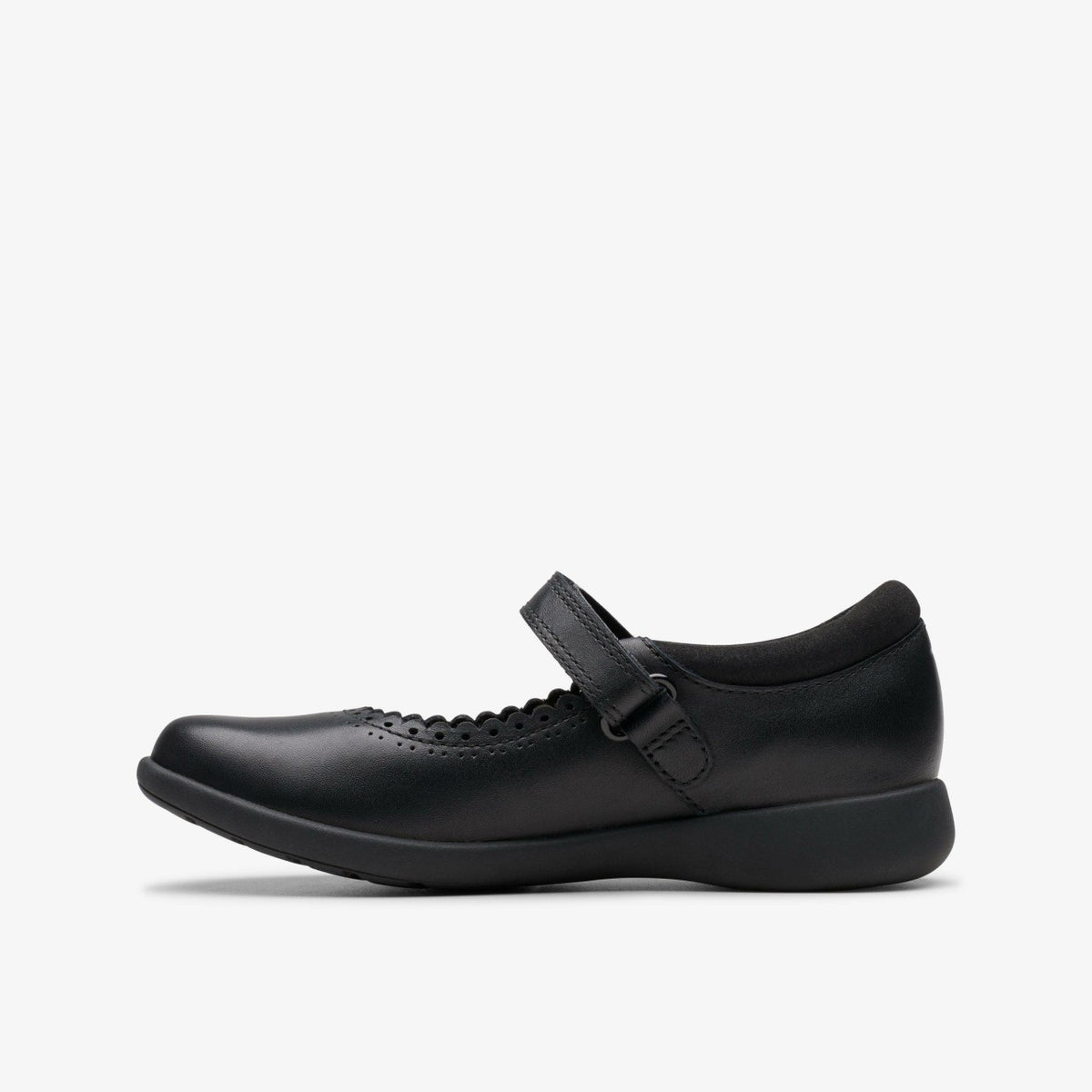 Clarks Kids Etch Pure Kid Black Leather