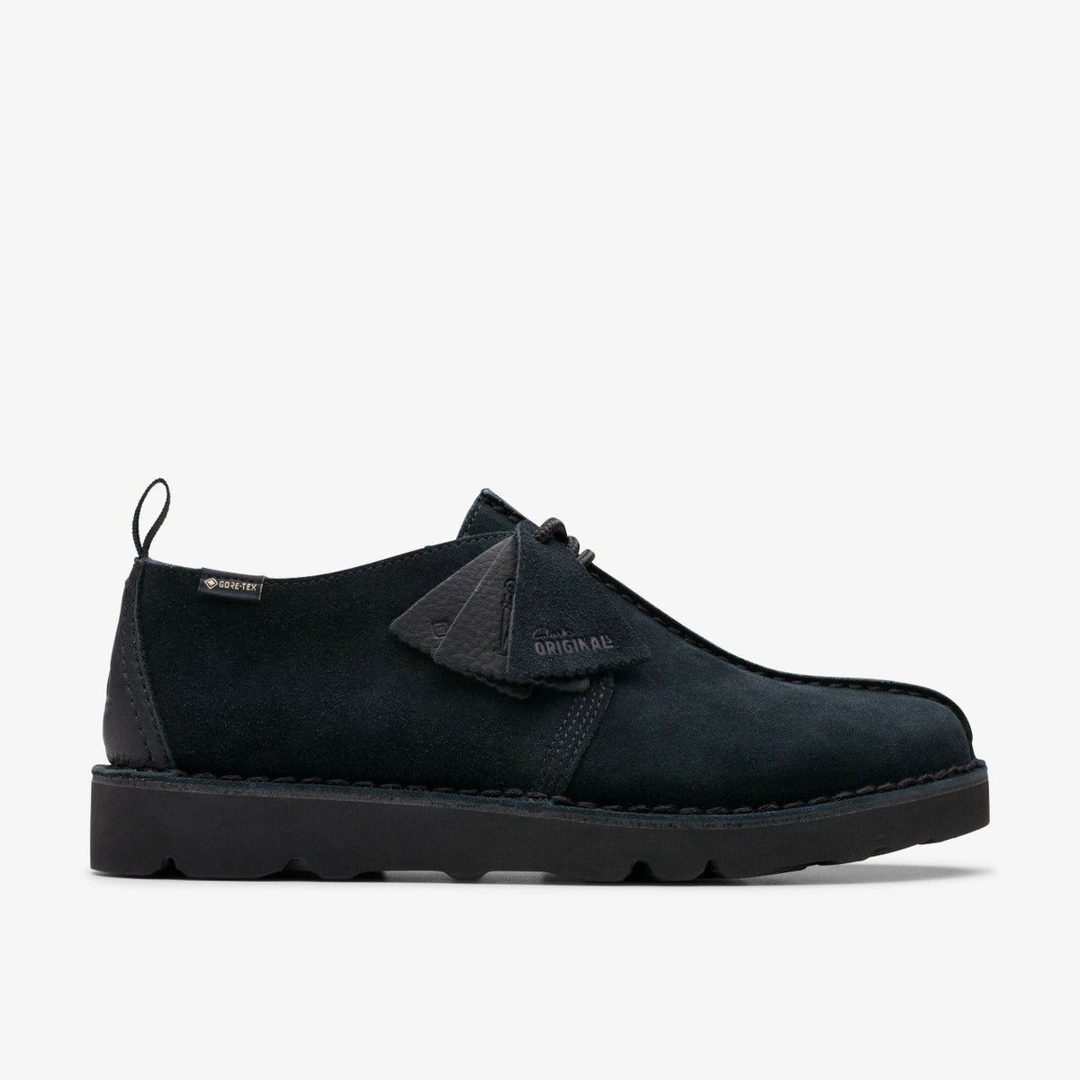 Clarks Men Desert Trek GORE-TEX Black Suede