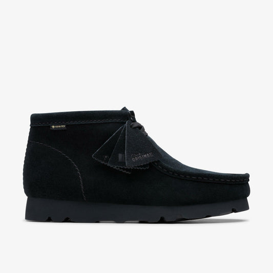 Clarks Men Wallabee Boot GORE-TEX Black Suede