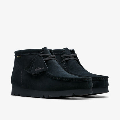Clarks Men Wallabee Boot GORE-TEX Black Suede