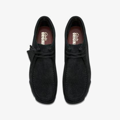 Clarks Men Wallabee Boot GORE-TEX Black Suede