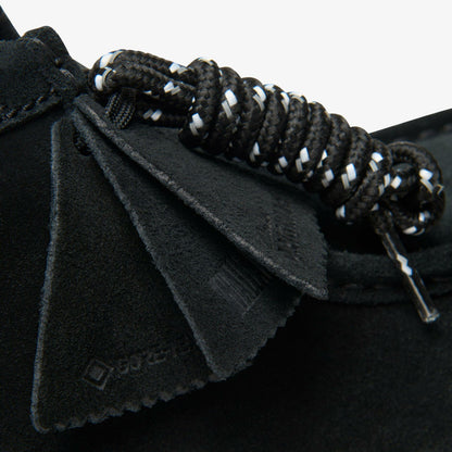 Clarks Men Wallabee Boot GORE-TEX Black Suede