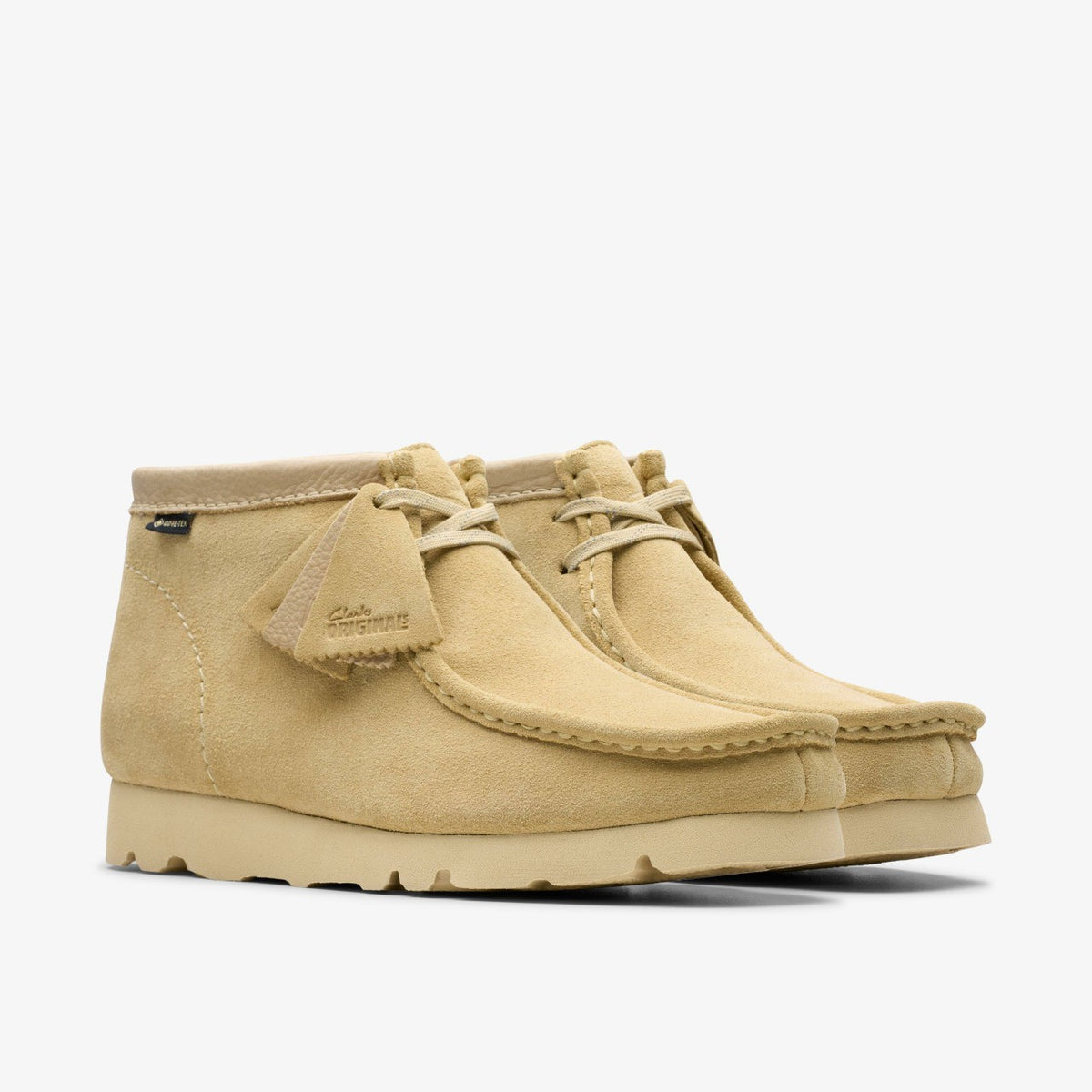 Clarks Men Wallabee Boot GORE-TEX Maple Suede