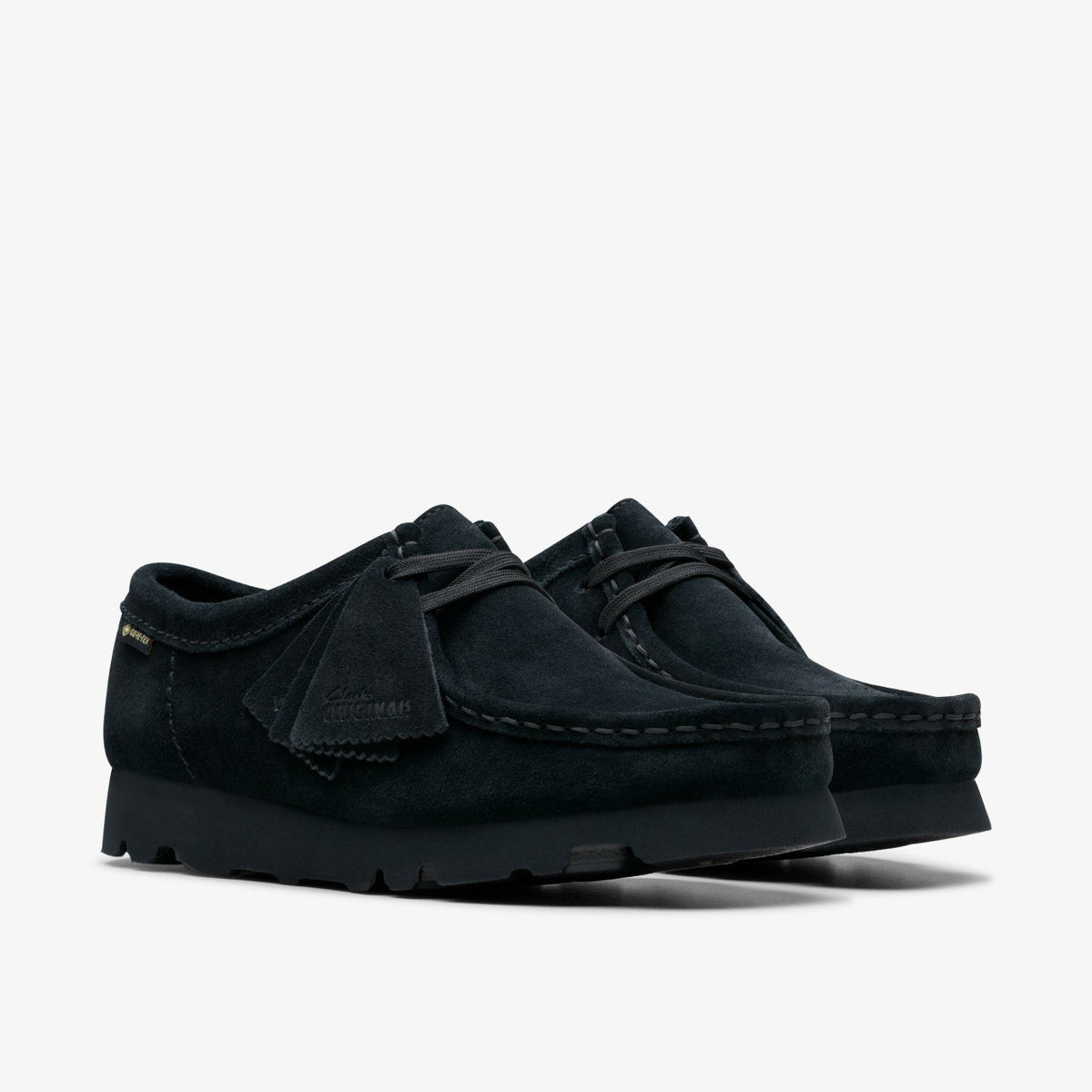 Clarks Women Wallabee GORE-TEX Black Suede