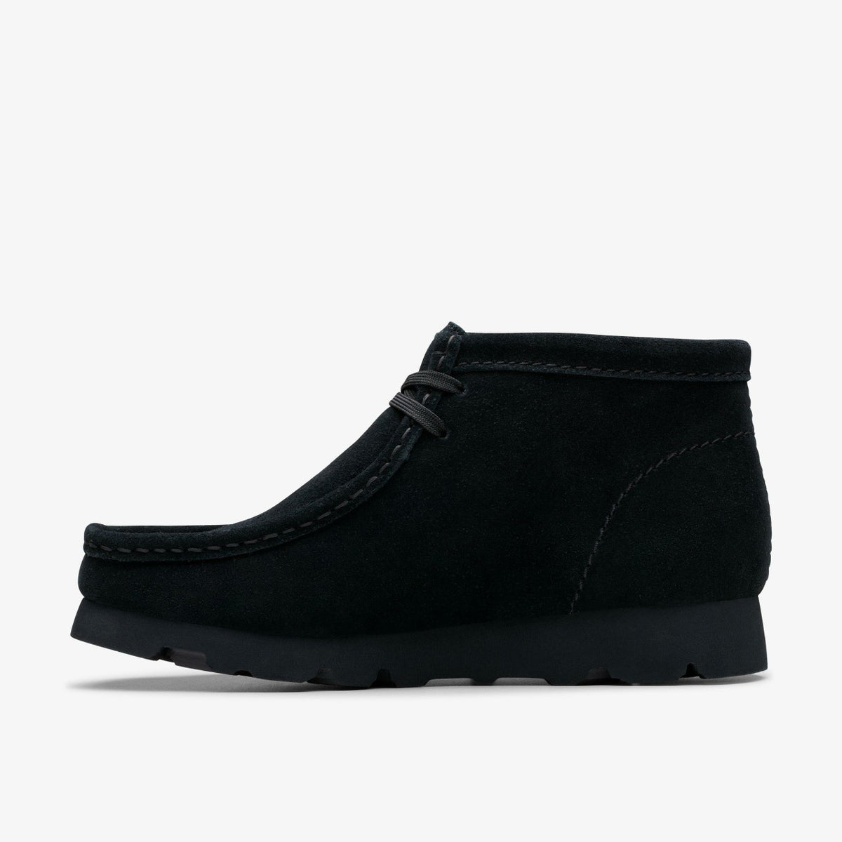 Clarks Women Wallabee Boot GORE-TEX Black Suede