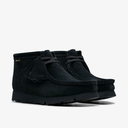 Clarks Women Wallabee Boot GORE-TEX Black Suede