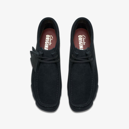 Clarks Women Wallabee Boot GORE-TEX Black Suede
