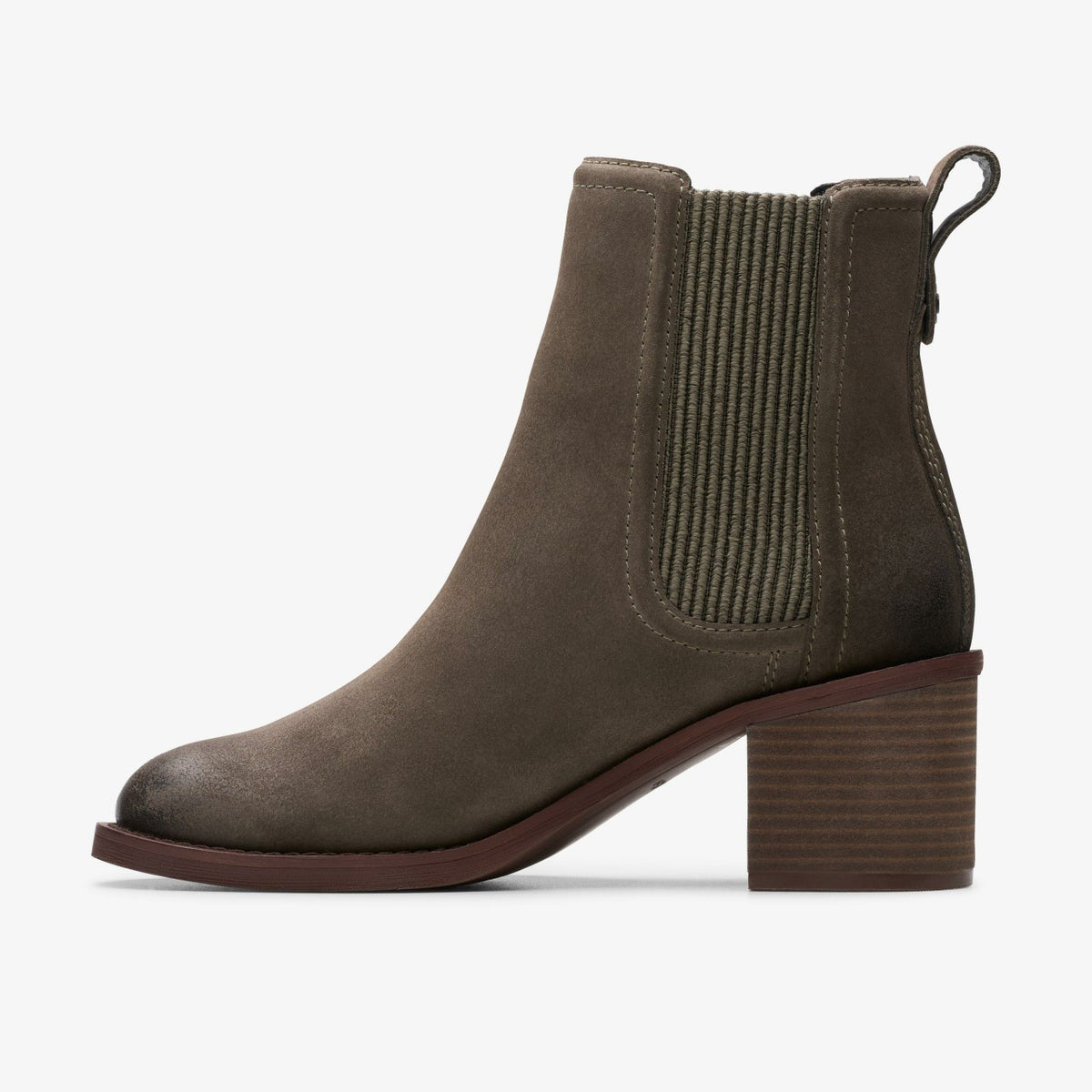 Clarks Women Chamberly Top Mole Grey Suede