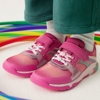 Clarks Kids Tidal Star Kid Bright Pink Combination