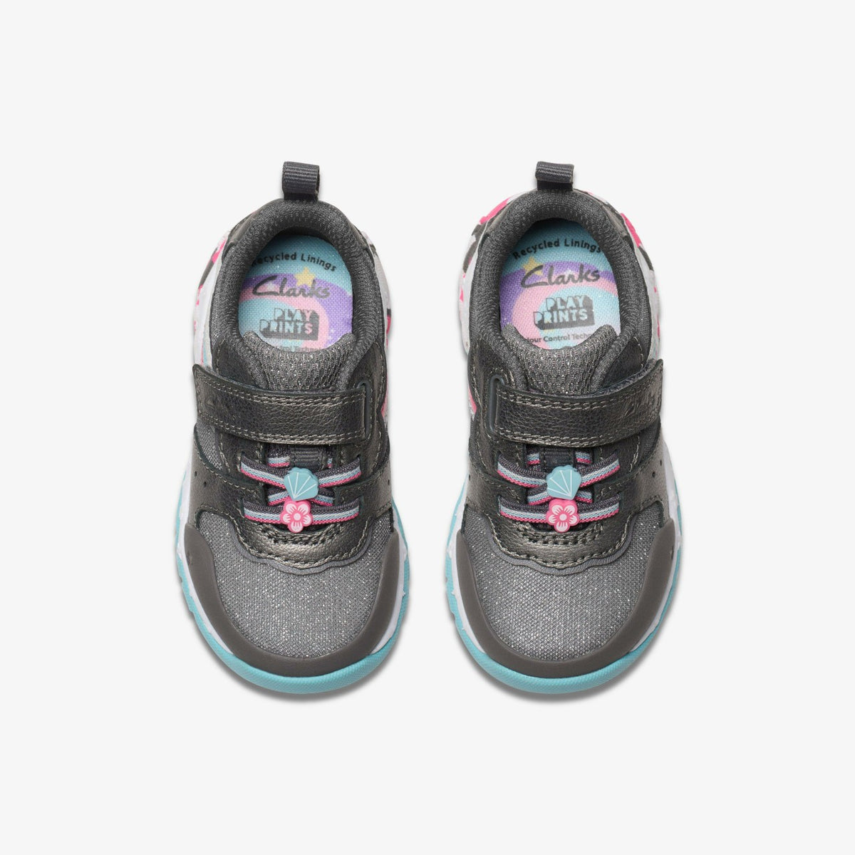 Clarks Babies|Kids Tidal Star Toddler Gun Metal