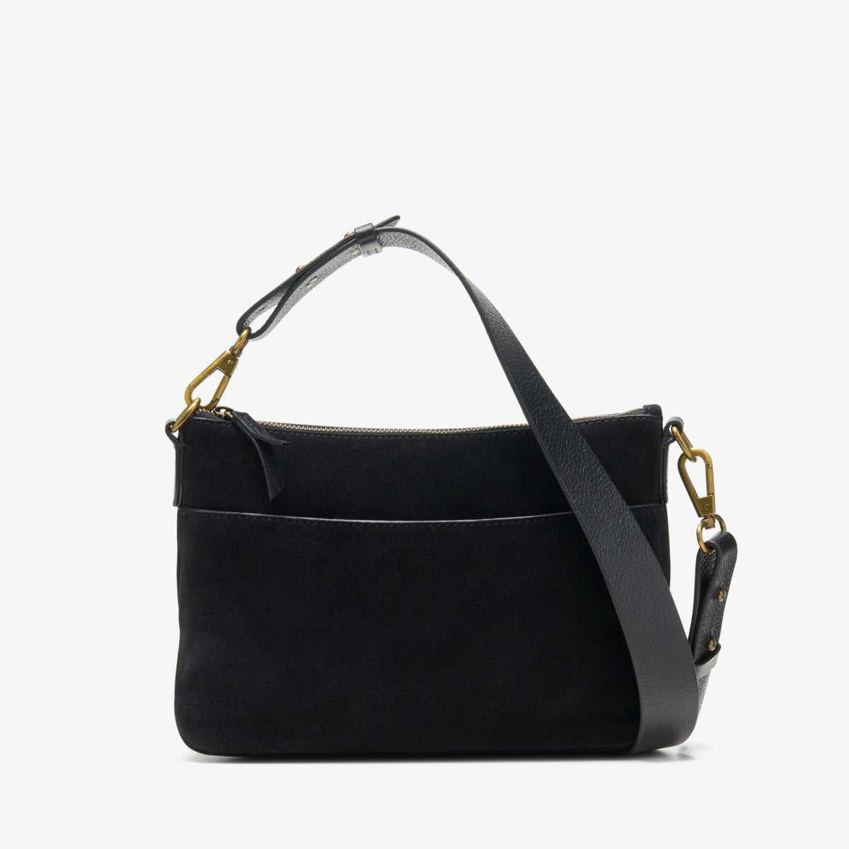 Clarks Women Willow Cross Black Suede