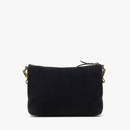 Clarks Women Willow Cross Black Suede