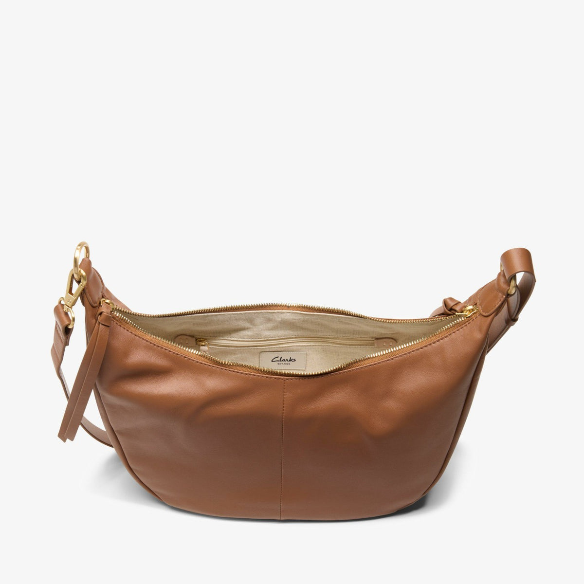 Clarks Women Willow Moon Tan Leather