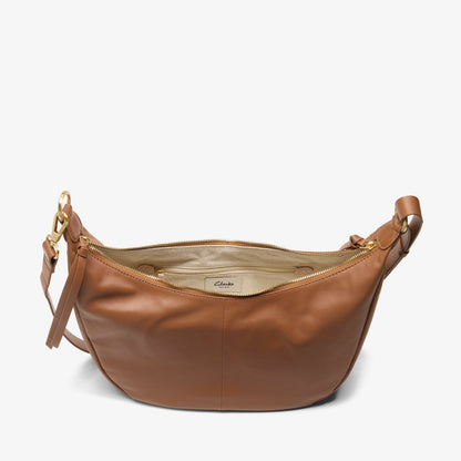 Clarks Women Willow Moon Tan Leather