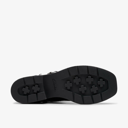 Clarks Women Rebelle Buckle Black Leather