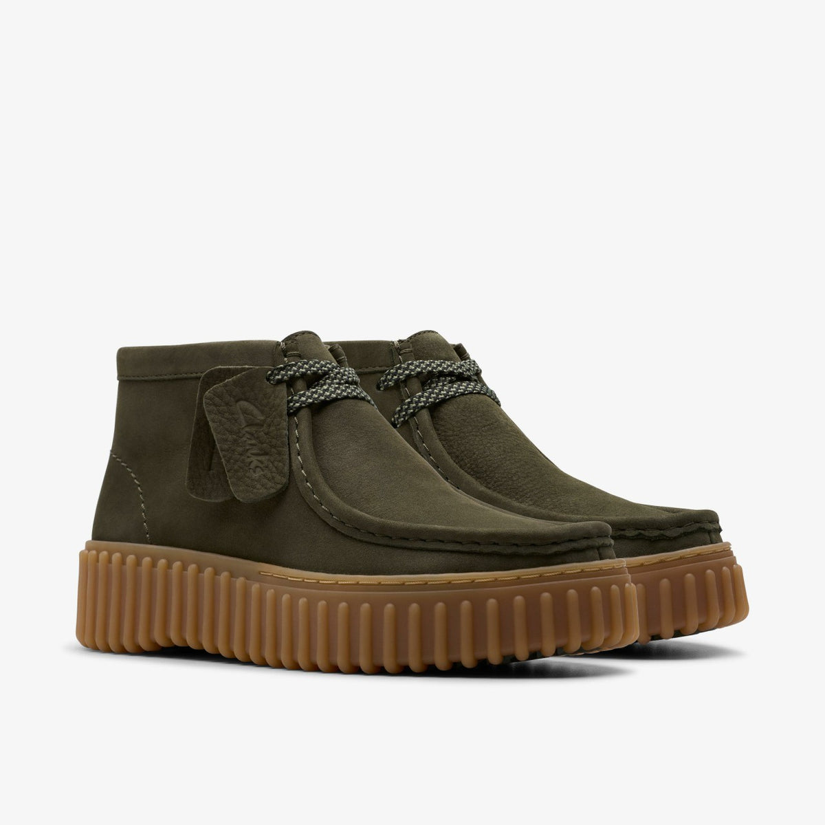 Clarks Women Torhill Moss Dark Green Nubuck