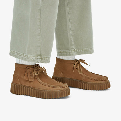 Clarks Women Torhill Moss Light Tan Nubuck