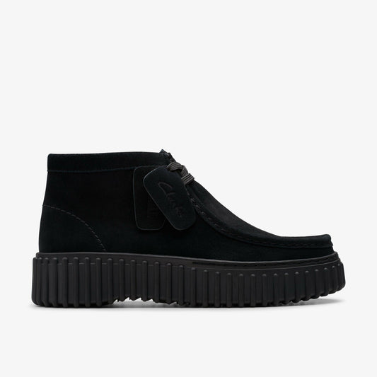 Clarks Women Torhill Moss Black Suede
