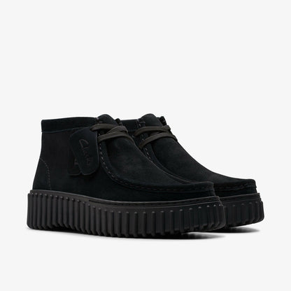 Clarks Women Torhill Moss Black Suede