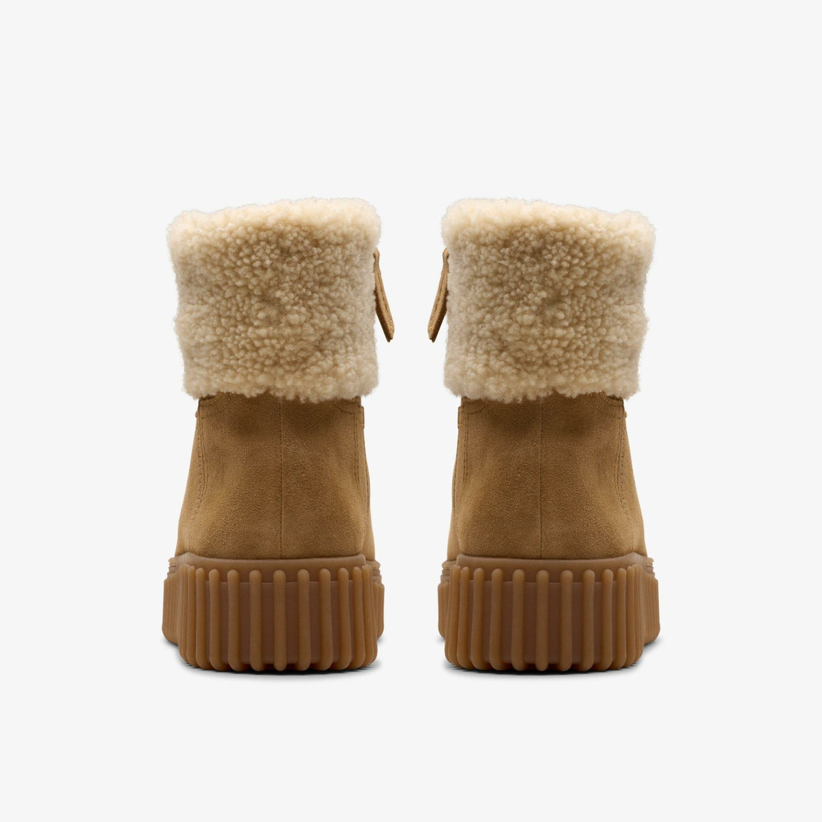 Clarks Women Torhill Turn Light Tan Warmlined