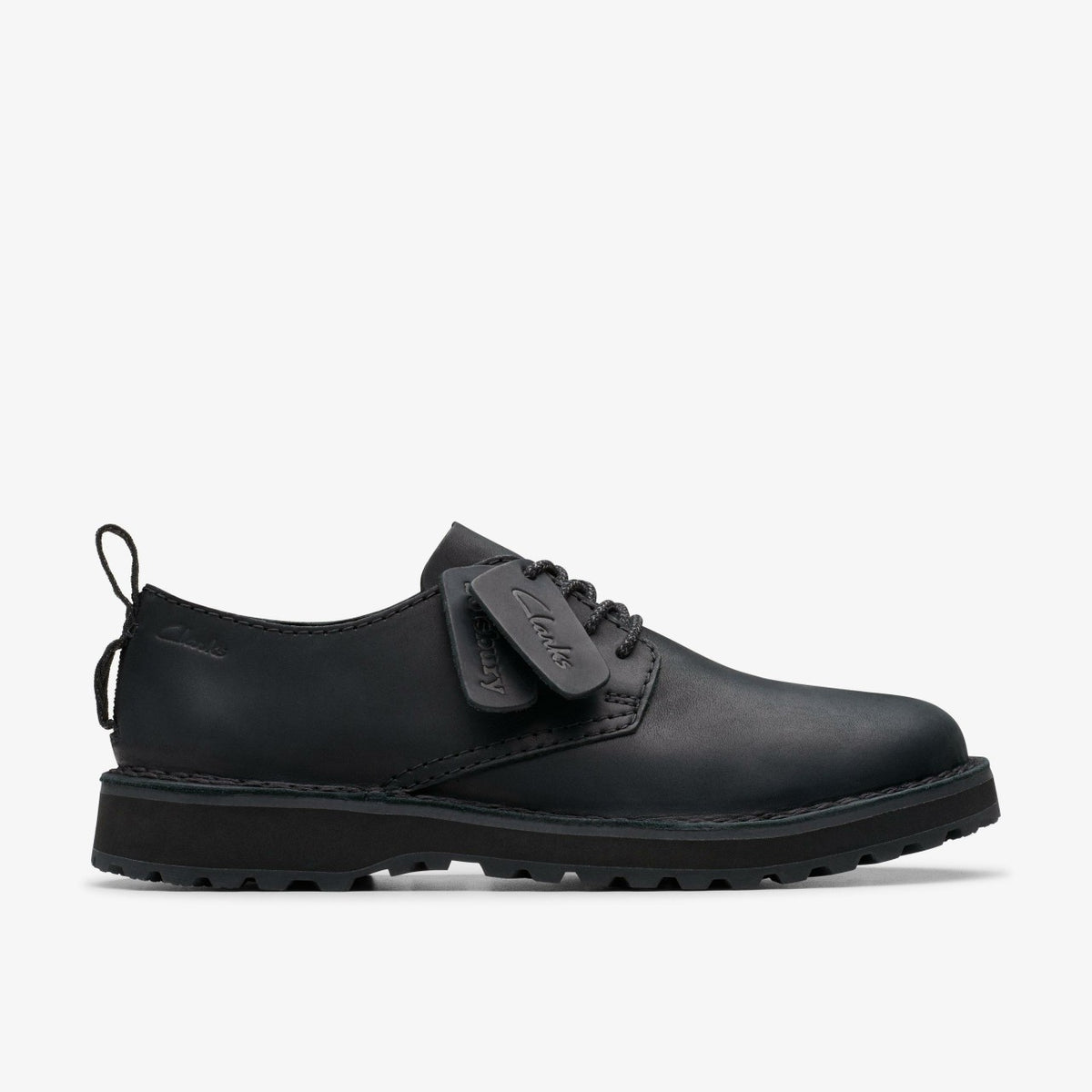 Clarks Men Solsbury Lace Black Leather