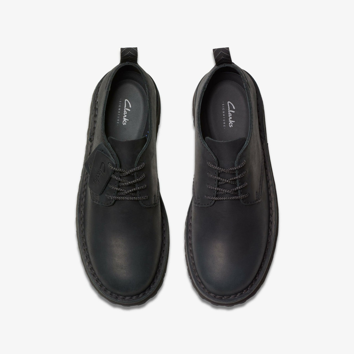 Clarks Men Solsbury Lace Black Leather