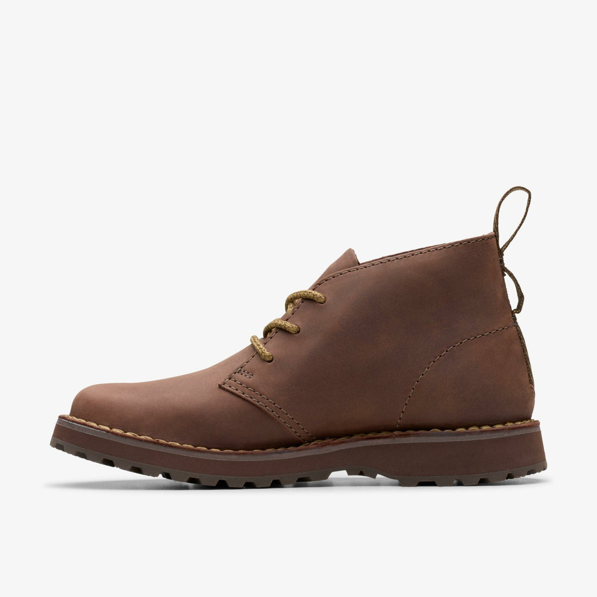 Clarks Men Solsbury Desert Boot Dark Brown Leather