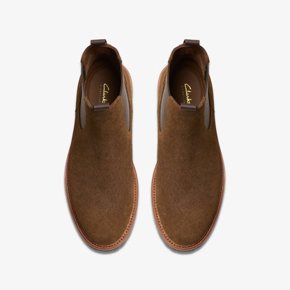 Clarks Men Clarkridge Top Brown Suede