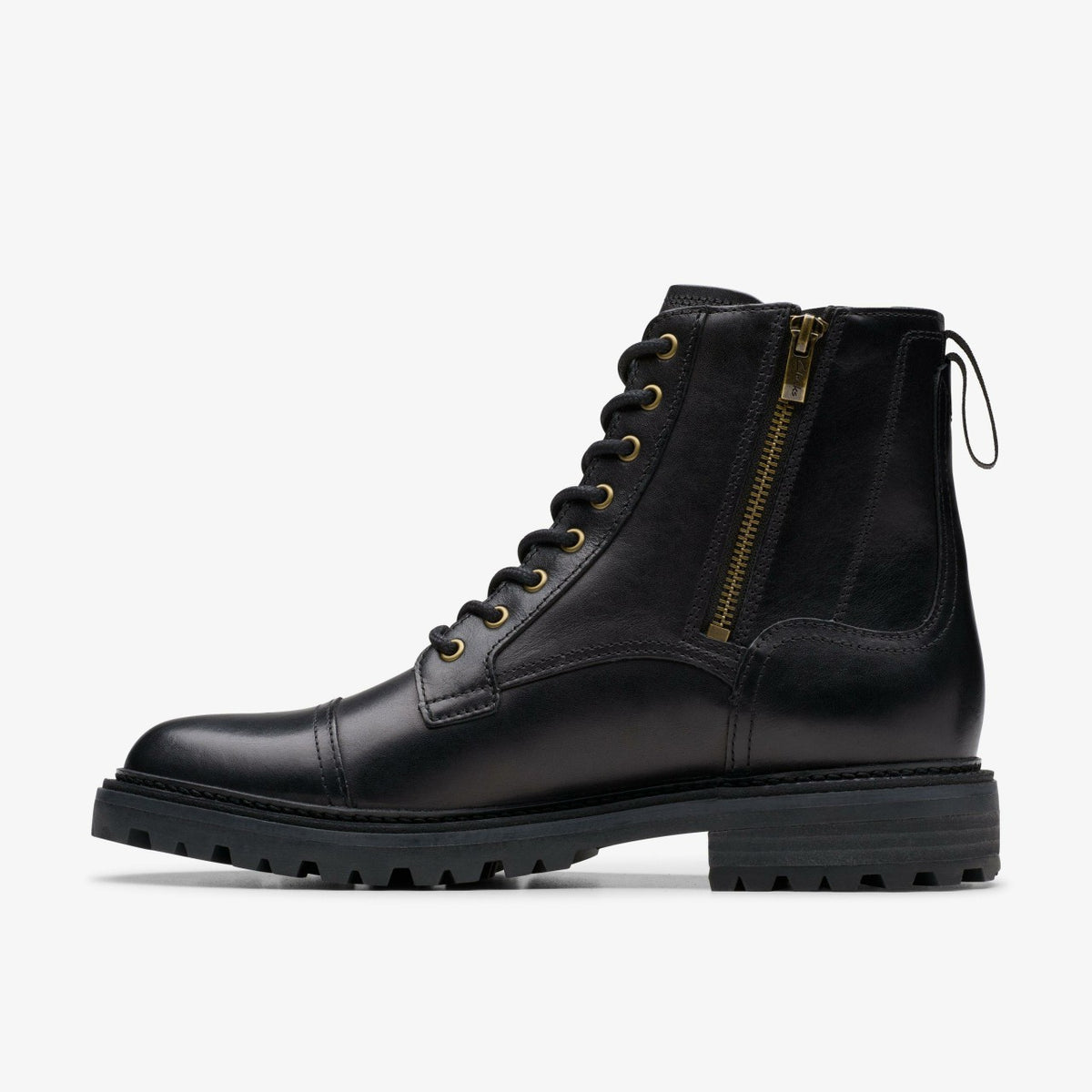 Clarks Men Clarkridge Hi Black Leather