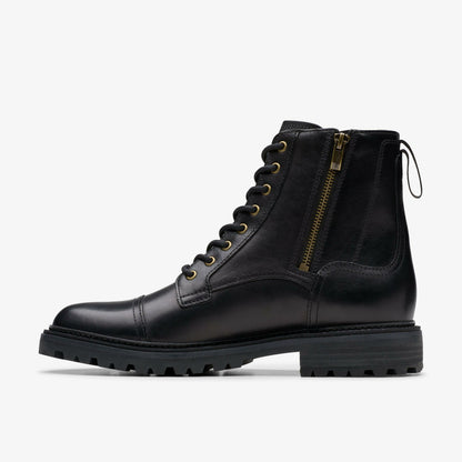 Clarks Men Clarkridge Hi Black Leather