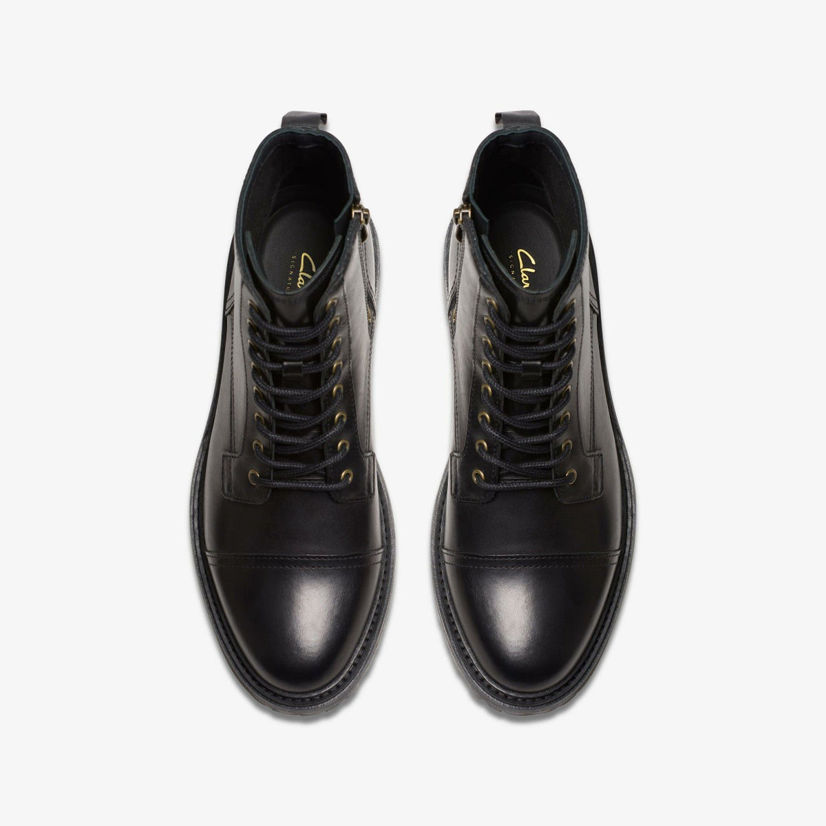 Clarks Men Clarkridge Hi Black Leather