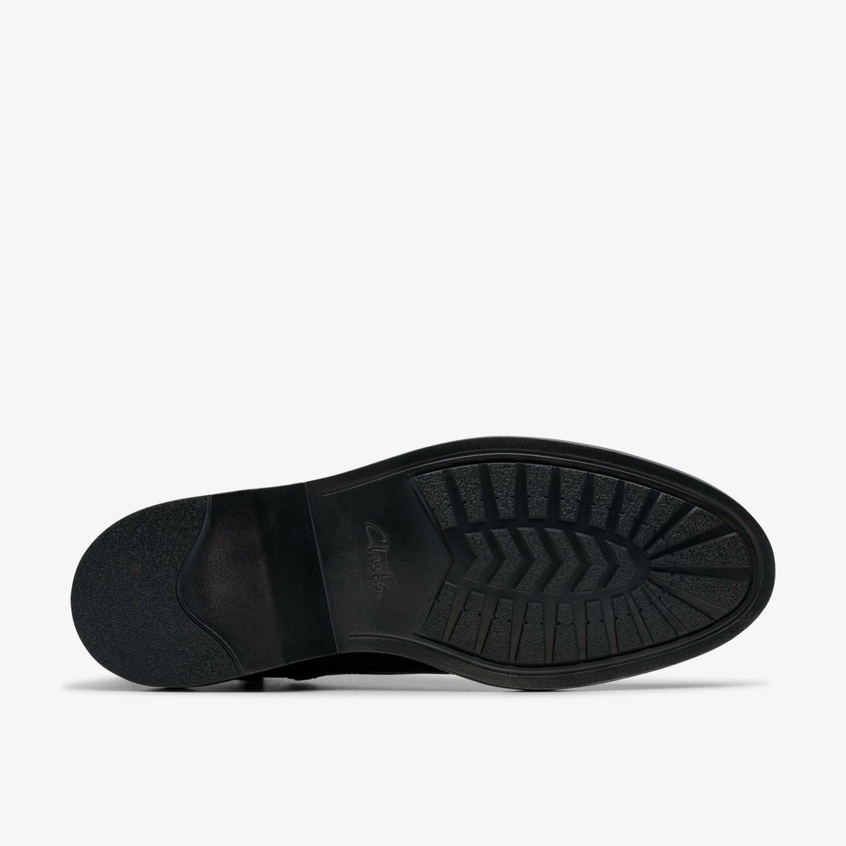 Clarks Men Aldwin Cap Black Leather