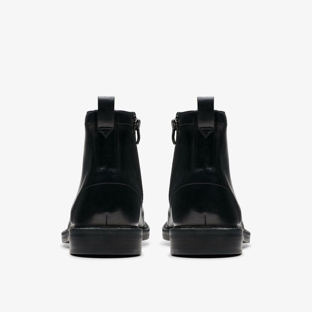 Clarks Men Aldwin Cap Black Leather