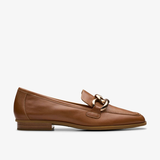 Clarks Women Sarafyna Iris Loafer Tan Leather