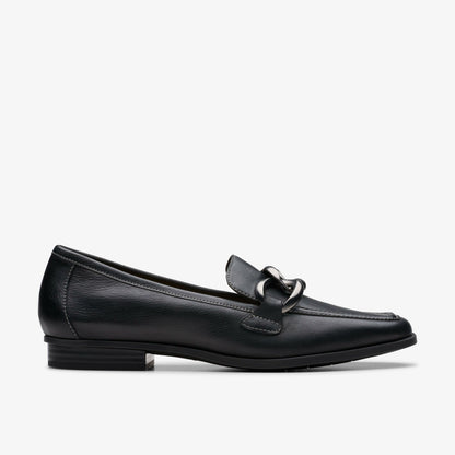 Clarks Women Sarafyna Iris Loafer Black Soft
