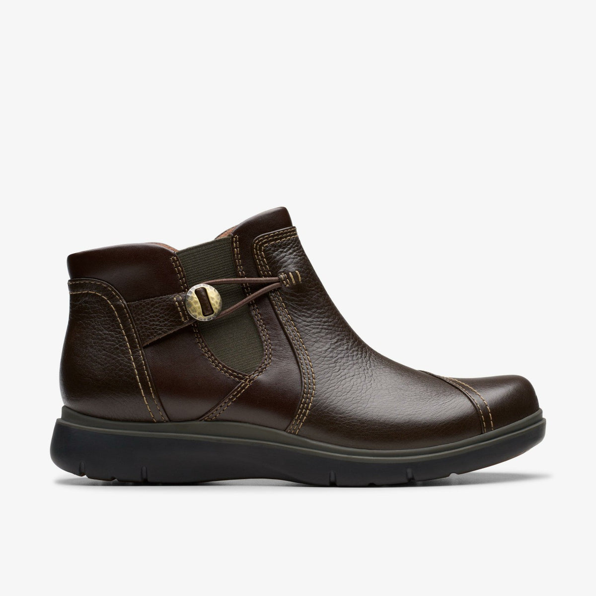 Clarks Women Certina Joy Dark Brown Leather