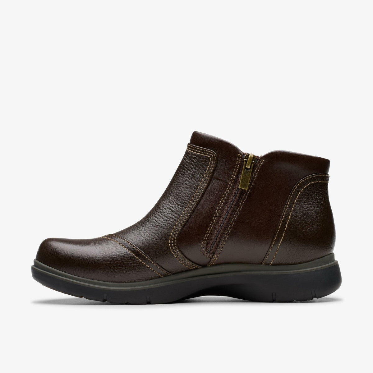 Clarks Women Certina Joy Dark Brown Leather