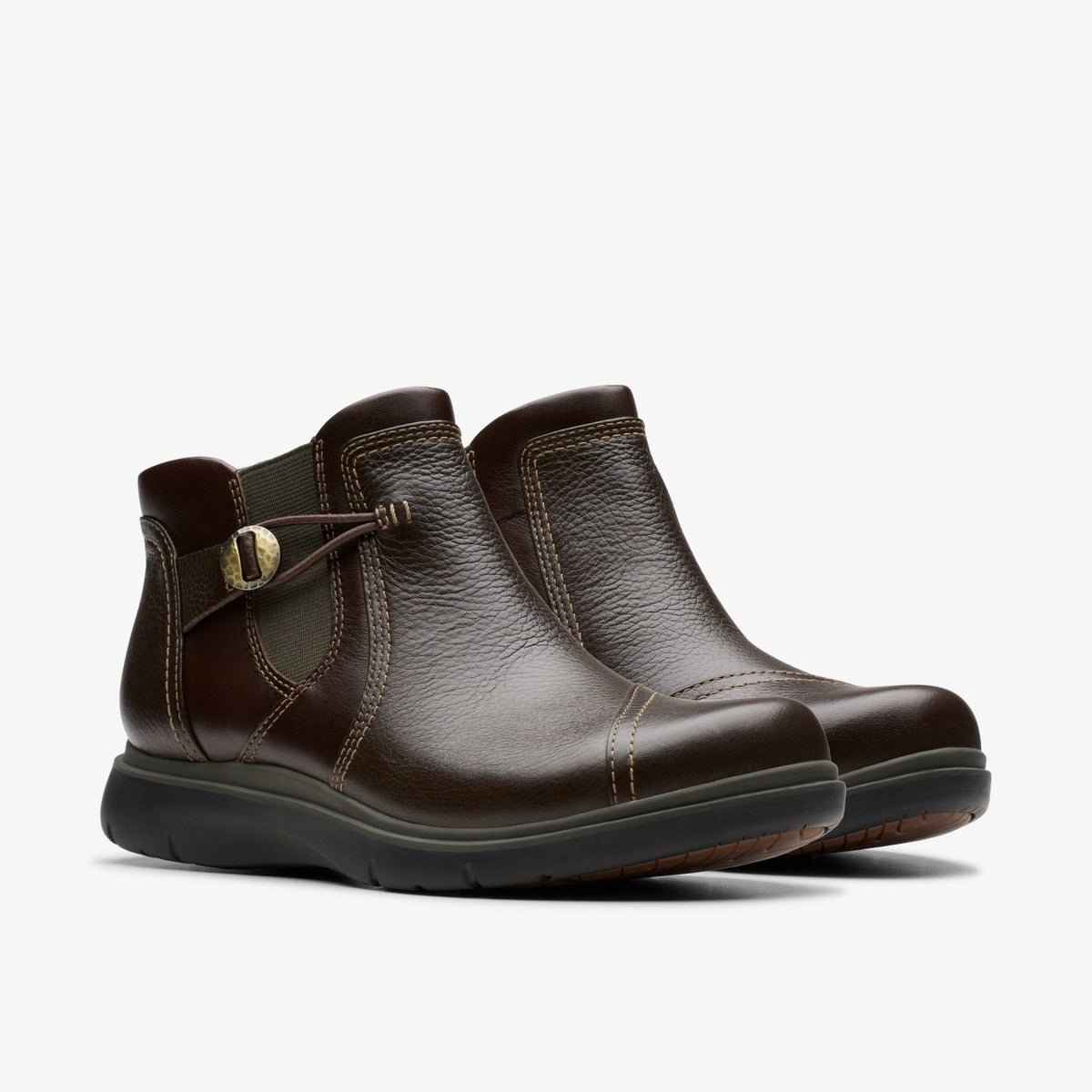 Clarks Women Certina Joy Dark Brown Leather