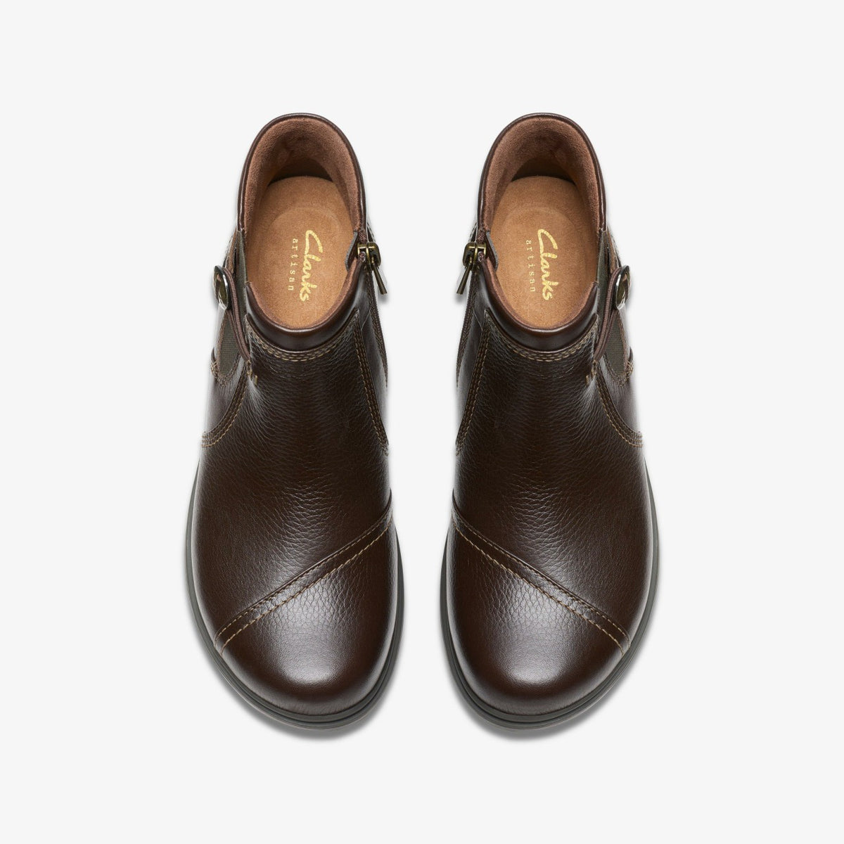 Clarks Women Certina Joy Dark Brown Leather