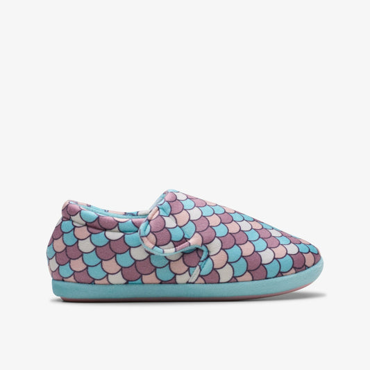 Clarks Kids Fluffy Snug Kid Pink Multicolour