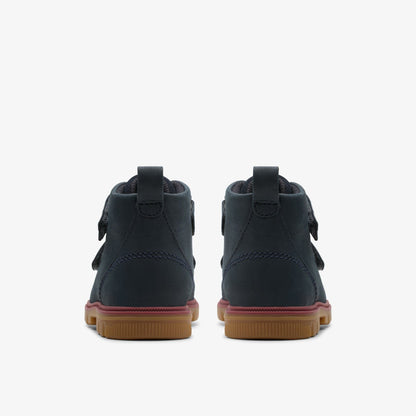 Clarks Kids Lorcam Hi Toddler Navy