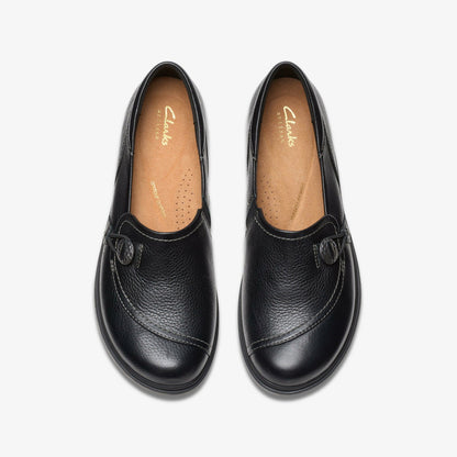 Clarks Women Certina Ease Black Leather