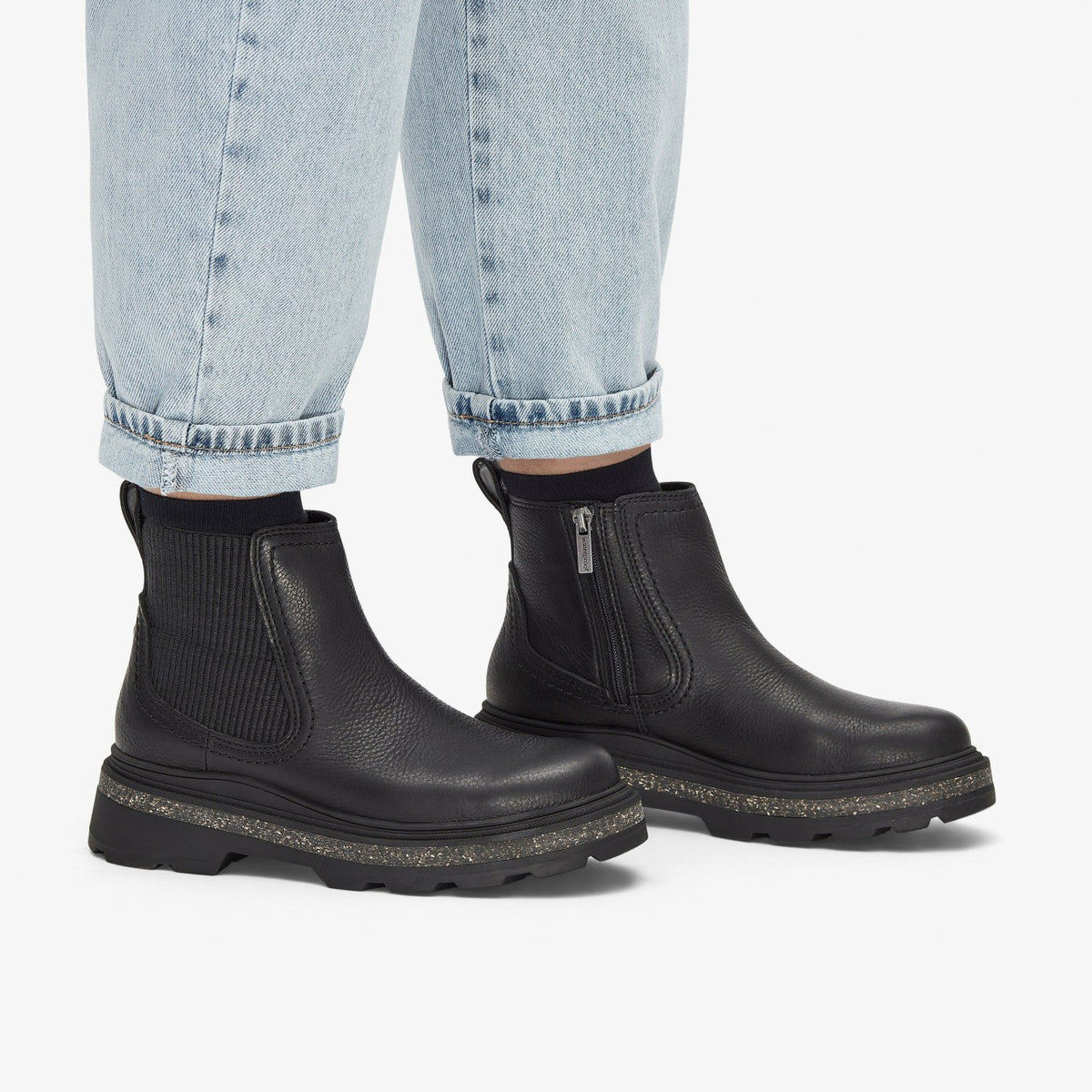 Clarks Women Hencroft Step Waterproof Black Leather