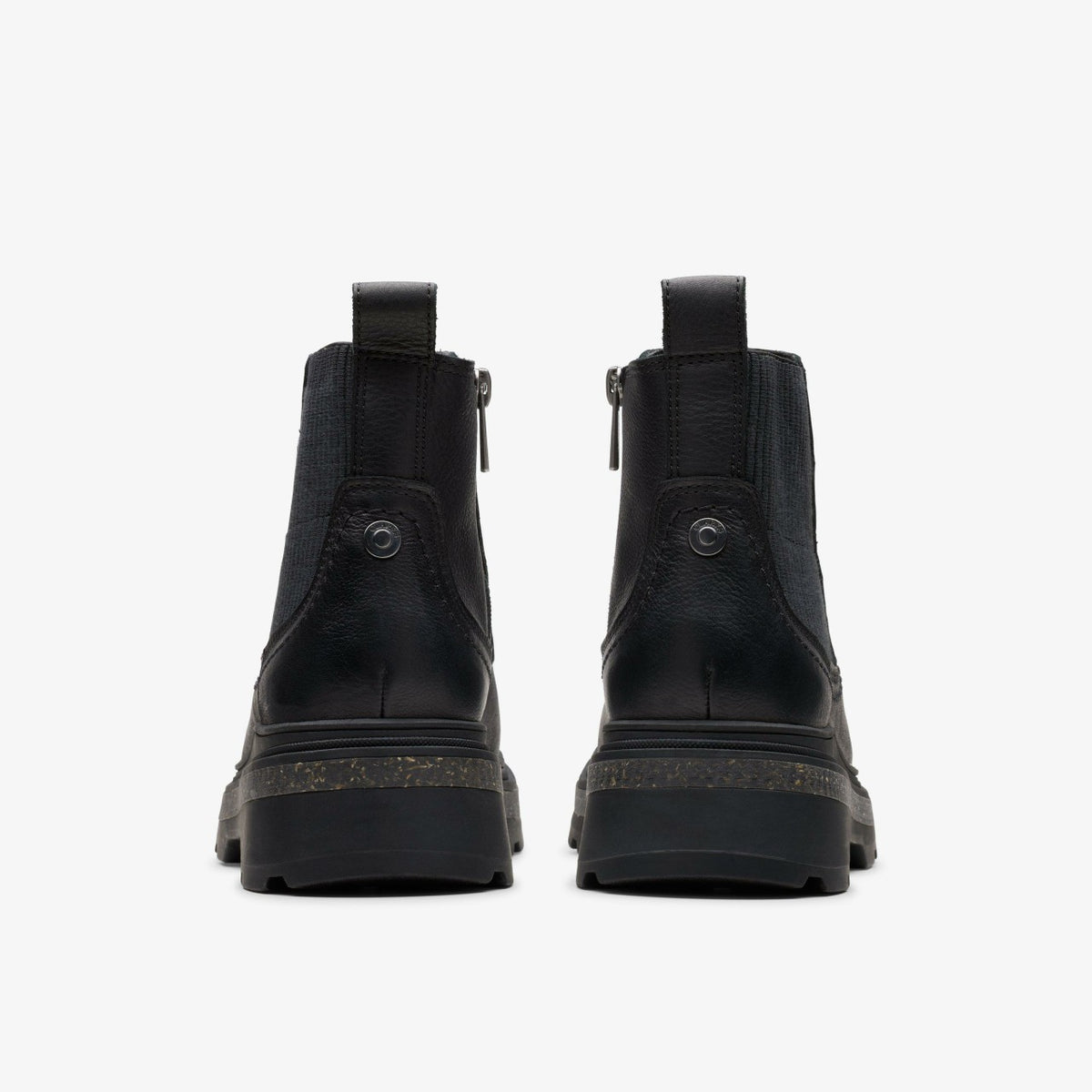 Clarks Women Hencroft Step Waterproof Black Leather